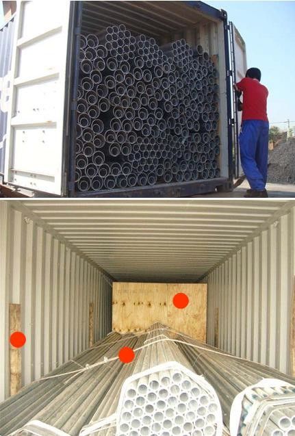 ERW soldou o tubo de aço do tubo A36 Q235 LSAW SSAW da tubulação de aço carbono para a construção 6